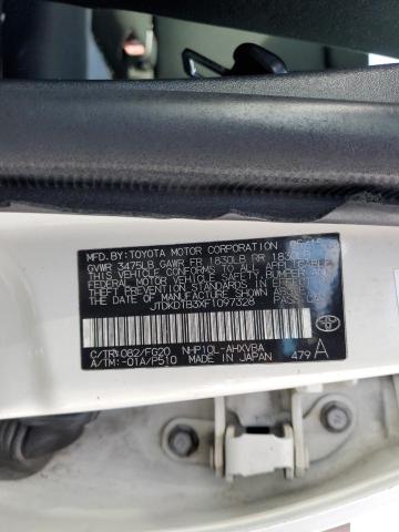 JTDKDTB3XF1097328 - 2015 TOYOTA PRIUS C WHITE photo 12