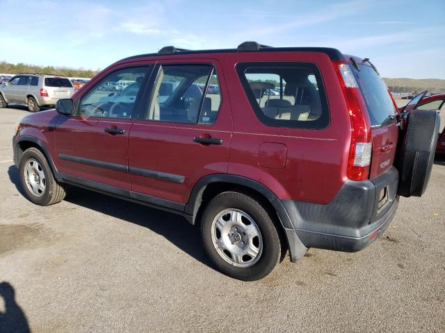 SHSRD78546U402093 - 2006 HONDA CR-V LX RED photo 2