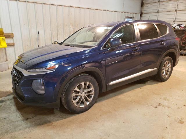 5NMS23AD1KH117059 - 2019 HYUNDAI SANTA FE SE BLUE photo 1