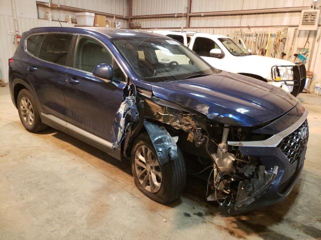 5NMS23AD1KH117059 - 2019 HYUNDAI SANTA FE SE BLUE photo 4