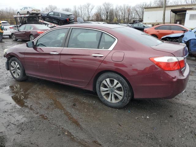 1HGCR2F38DA099488 - 2013 HONDA ACCORD LX BURGUNDY photo 2