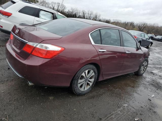 1HGCR2F38DA099488 - 2013 HONDA ACCORD LX BURGUNDY photo 3