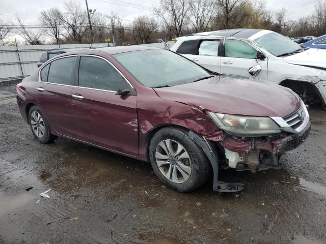 1HGCR2F38DA099488 - 2013 HONDA ACCORD LX BURGUNDY photo 4