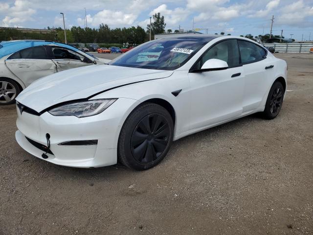 5YJSA1E56MF450937 - 2021 TESLA MODEL S Ağ foto 1