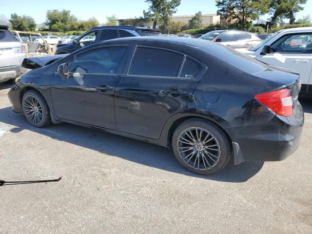 19XFB2F56CE069399 - 2012 HONDA CIVIC LX BLACK photo 2