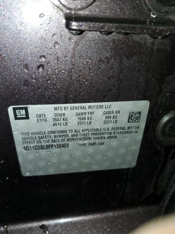 1G11C5SL8FF130459 - 2015 CHEVROLET MALIBU 1LT 灰色 照片 12