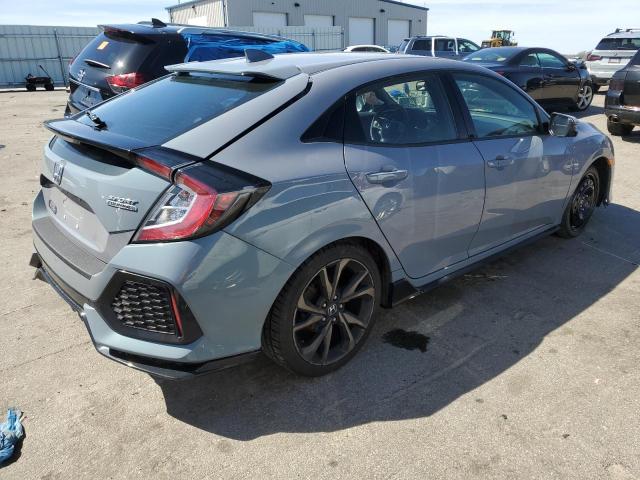SHHFK7H98KU420673 - 2019 HONDA CIVIC SPORT TOURING GRAY photo 3