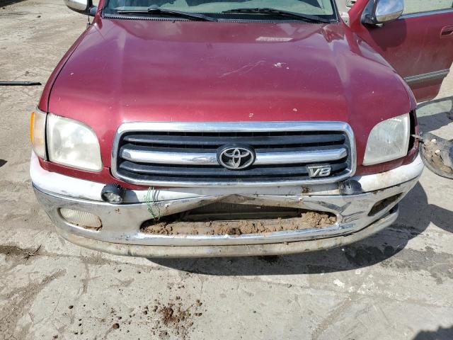 5TBBT4413YS080521 - 2000 TOYOTA TUNDRA ACCESS CAB წითელი ფოტო 11