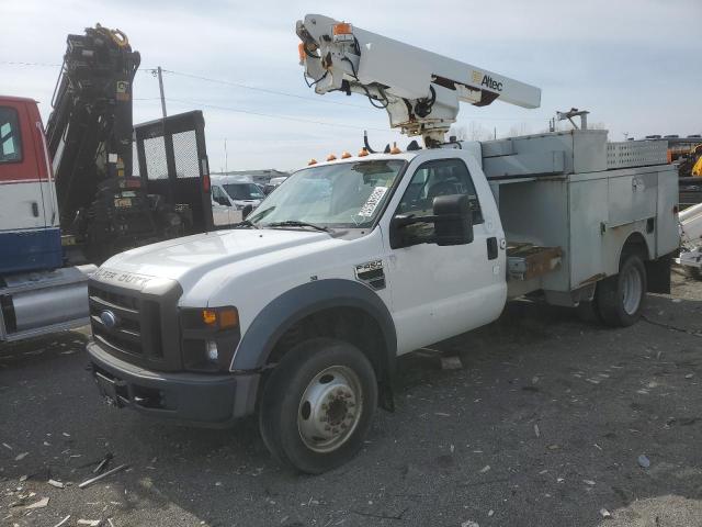 1FD4F46Y18EA84389 - 2008 FORD F450 SUPER DUTY WHITE photo 2