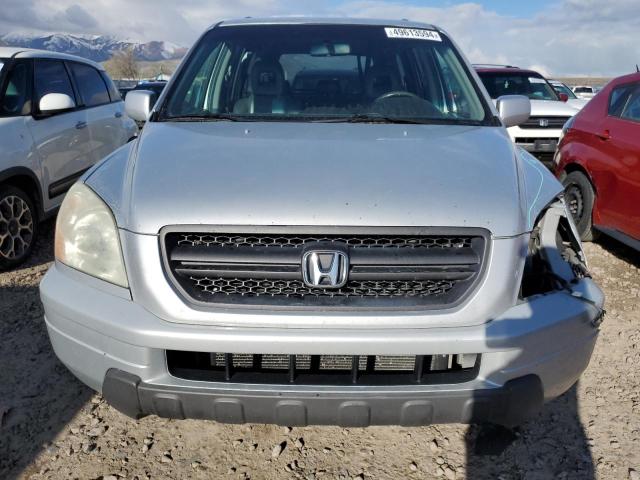 2HKYF18574H599348 - 2004 HONDA PILOT EXL SILVER photo 5