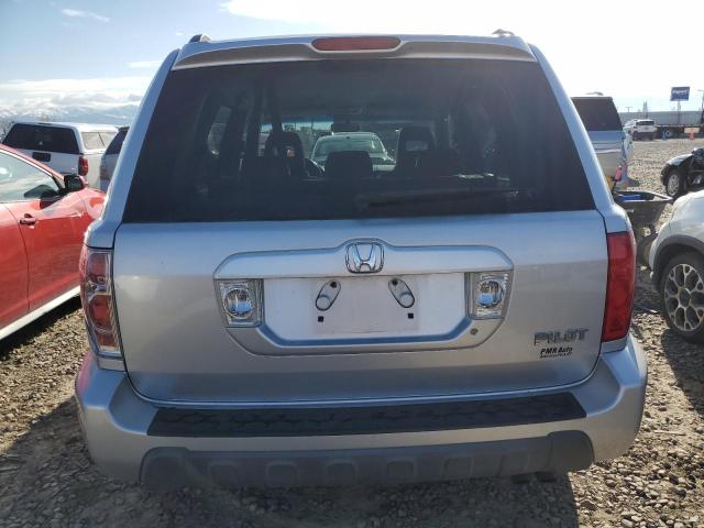 2HKYF18574H599348 - 2004 HONDA PILOT EXL SILVER photo 6