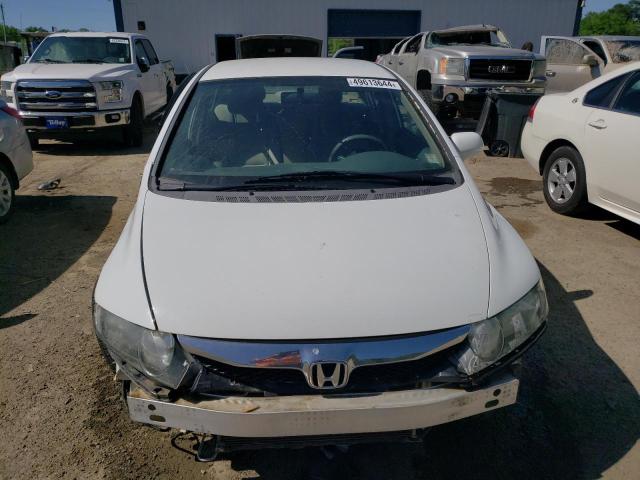 2HGFA16519H364082 - 2009 HONDA CIVIC LX WHITE photo 5