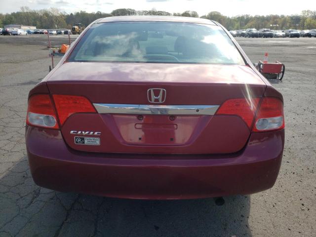 2HGFA1F55BH520761 - 2011 HONDA CIVIC LX BURGUNDY photo 6