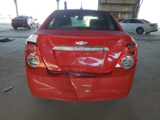 1G1JC5SHXD4131570 - 2013 CHEVROLET SONIC LT RED photo 6