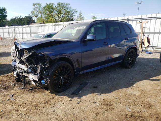 5UXJU4C04P9N92891 - 2023 BMW X5 M50I BLUE photo 1