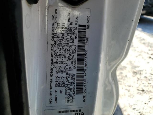 5TETU62N36Z156488 - 2006 TOYOTA TACOMA PRERUNNER ACCESS CAB WHITE photo 12