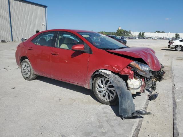 2T1BURHE4HC771287 - 2017 TOYOTA COROLLA L RED photo 4