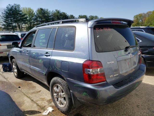 JTEEP21A770226059 - 2007 TOYOTA HIGHLANDER SPORT BLUE photo 2