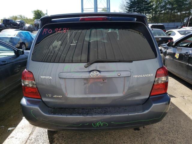 JTEEP21A770226059 - 2007 TOYOTA HIGHLANDER SPORT BLUE photo 6