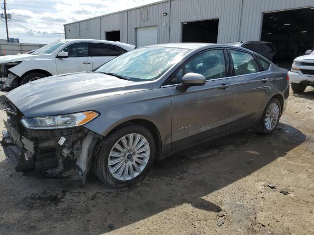 3FA6P0UU3ER368706 - 2014 FORD FUSION S HYBRID GRAY photo 1