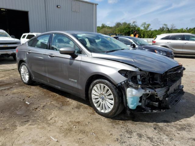 3FA6P0UU3ER368706 - 2014 FORD FUSION S HYBRID GRAY photo 4