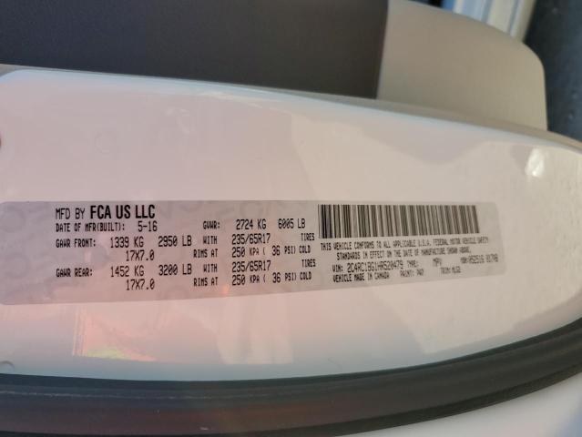 2C4RC1BG1HR520479 - 2017 CHRYSLER PACIFICA TOURING L WHITE photo 14