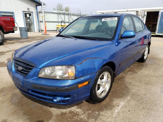 KMHDN46D54U737564 - 2004 HYUNDAI ELANTRA GLS BLUE photo 1