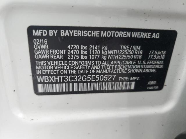 WBXHT3C32G5E50527 - 2016 BMW X1 XDRIVE28I WHITE photo 13