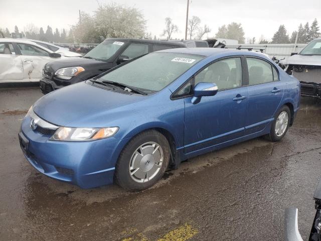 JHMFA3F22AS006954 - 2010 HONDA CIVIC HYBRID BLUE photo 1