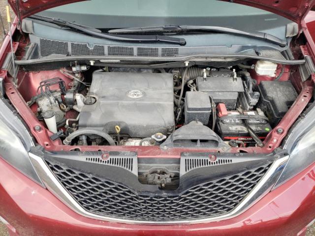 5TDXK3DCXDS318547 - 2013 TOYOTA SIENNA SPORT MAROON photo 12