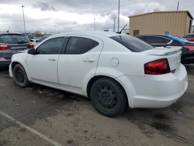 1C3CDZAB0EN125780 - 2014 DODGE AVENGER SE WHITE photo 2