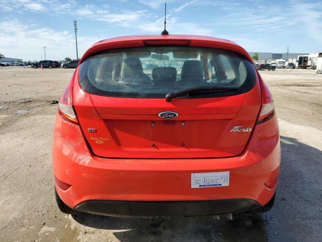 3FADP4EJ9DM109863 - 2013 FORD FIESTA SE RED photo 6