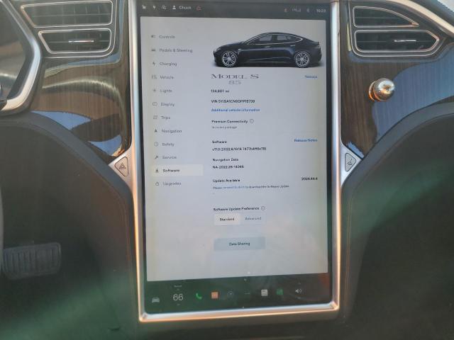 5YJSA1CN9DFP15739 - 2013 TESLA MODEL S BLACK photo 9