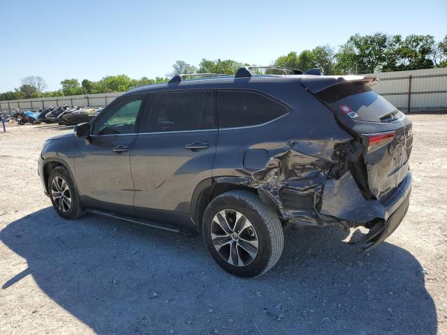 5TDGZRBH4MS088565 - 2021 TOYOTA HIGHLANDER XLE GRAY photo 2