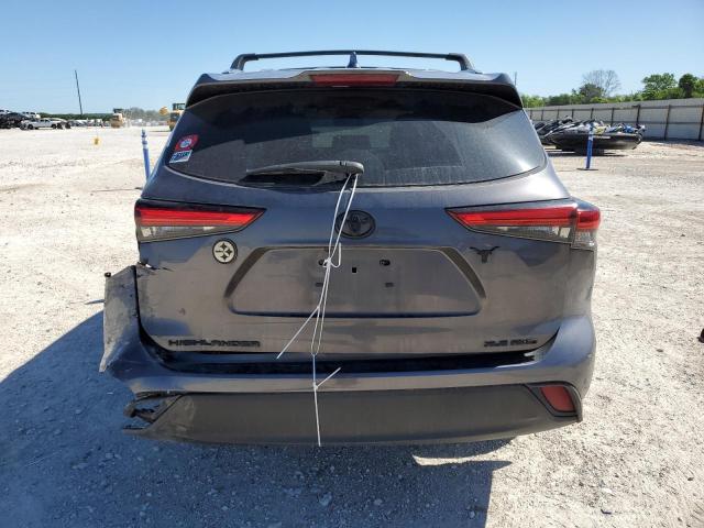5TDGZRBH4MS088565 - 2021 TOYOTA HIGHLANDER XLE GRAY photo 6