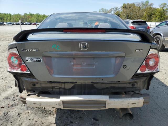 1HGEM21984L021641 - 2004 HONDA CIVIC EX GRAY photo 6