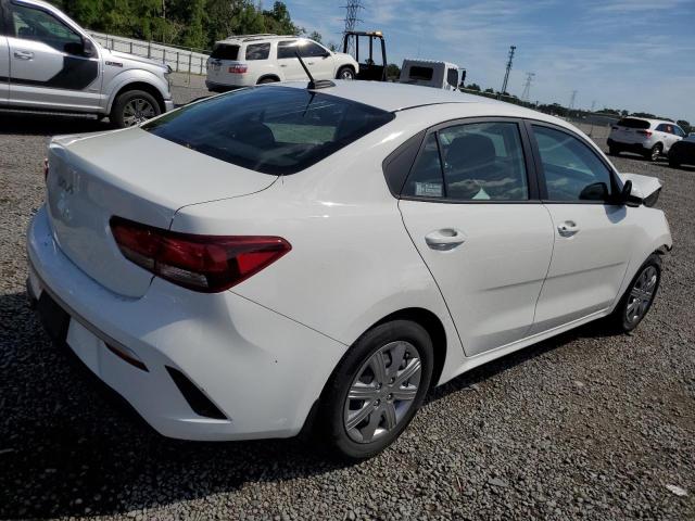 3KPA24ADXNE491649 - 2022 KIA RIO LX WHITE photo 3