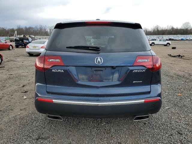 2HNYD2H25CH545436 - 2012 ACURA MDX BLUE photo 6