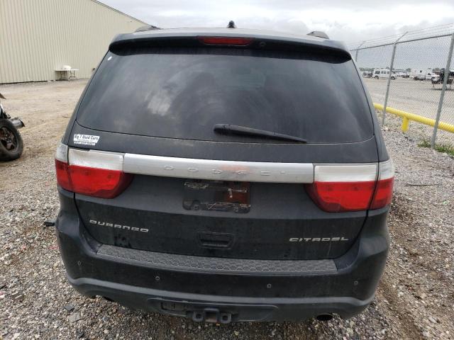 1C4SDHETXDC652501 - 2013 DODGE DURANGO CITADEL BLACK photo 6