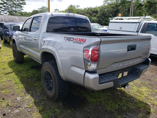 3TMCZ5AN6LM337879 - 2020 TOYOTA TACOMA DOUBLE CAB SILVER photo 2