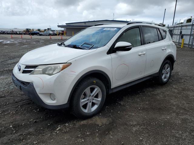 JTMWFREV9EJ001120 - 2014 TOYOTA RAV4 XLE WHITE photo 1