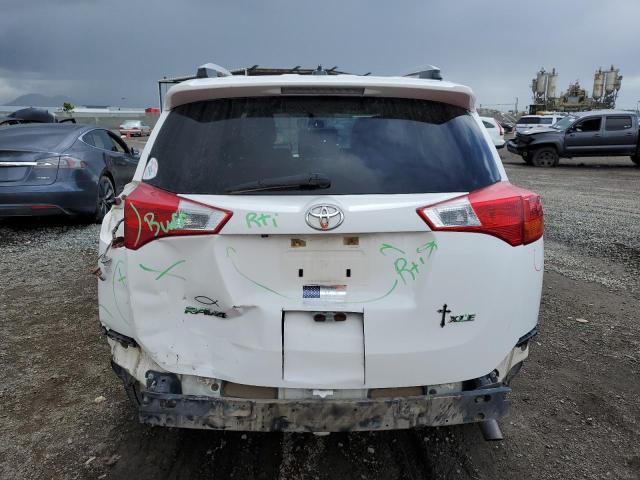 JTMWFREV9EJ001120 - 2014 TOYOTA RAV4 XLE WHITE photo 6