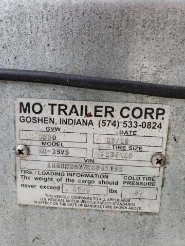 100BH3927KG005156 - 2019 MONON 45X96 TRAILER SILVER photo 10