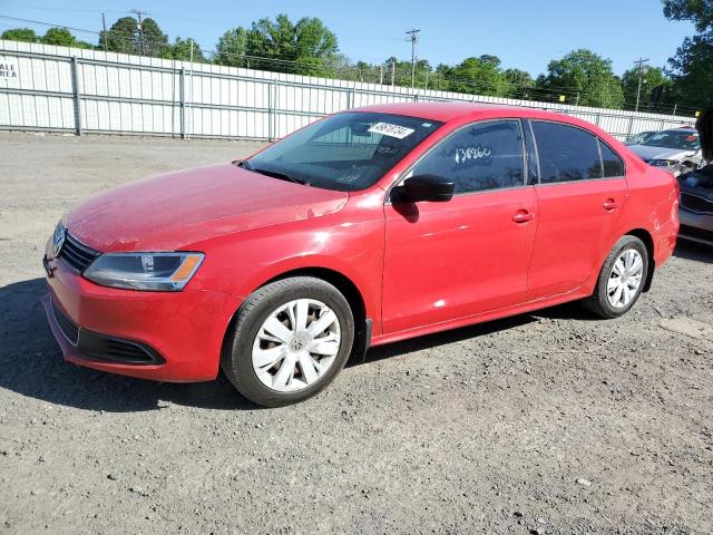 3VW1K7AJ5EM389024 - 2014 VOLKSWAGEN JETTA BASE RED photo 1