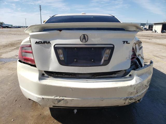 19UUA66227A024803 - 2007 ACURA TL WHITE photo 6