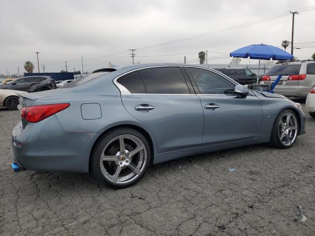 JN1BV7APXFM338847 - 2015 INFINITI Q50 BASE TEAL photo 3