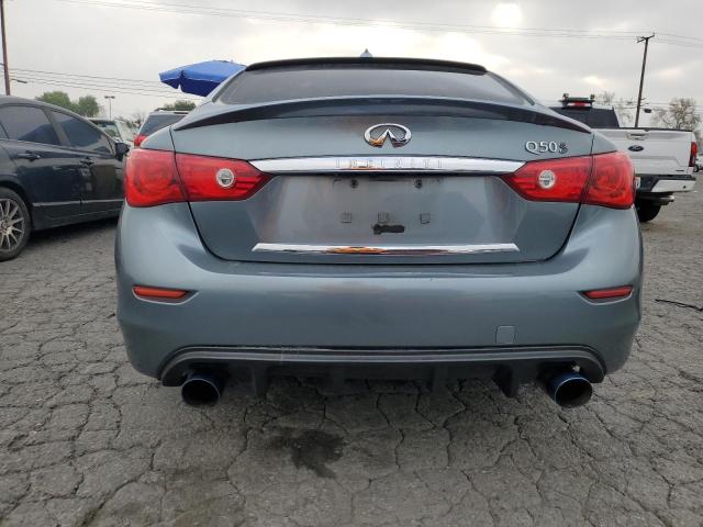 JN1BV7APXFM338847 - 2015 INFINITI Q50 BASE TEAL photo 6