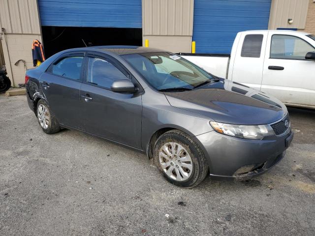 KNAFU4A29D5740805 - 2013 KIA FORTE EX GRAY photo 4