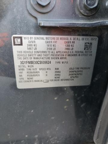 3GYFNBE30CS609624 - 2012 CADILLAC SRX PERFORMANCE COLLECTION Сұр фото 14