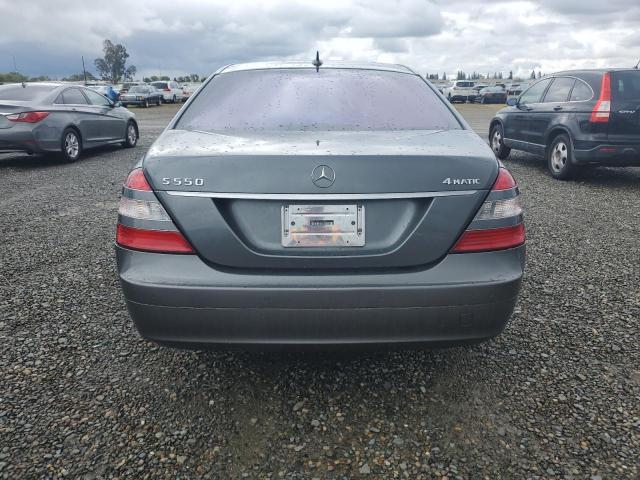 WDDNG86X57A108029 - 2007 MERCEDES-BENZ S 550 4MATIC CHARCOAL photo 6